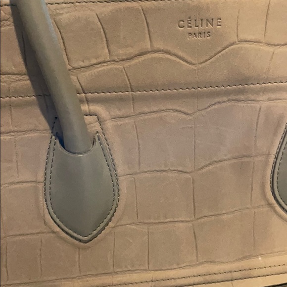 Celine medium Phantom crocodile print bag purse - Picture 3 of 15